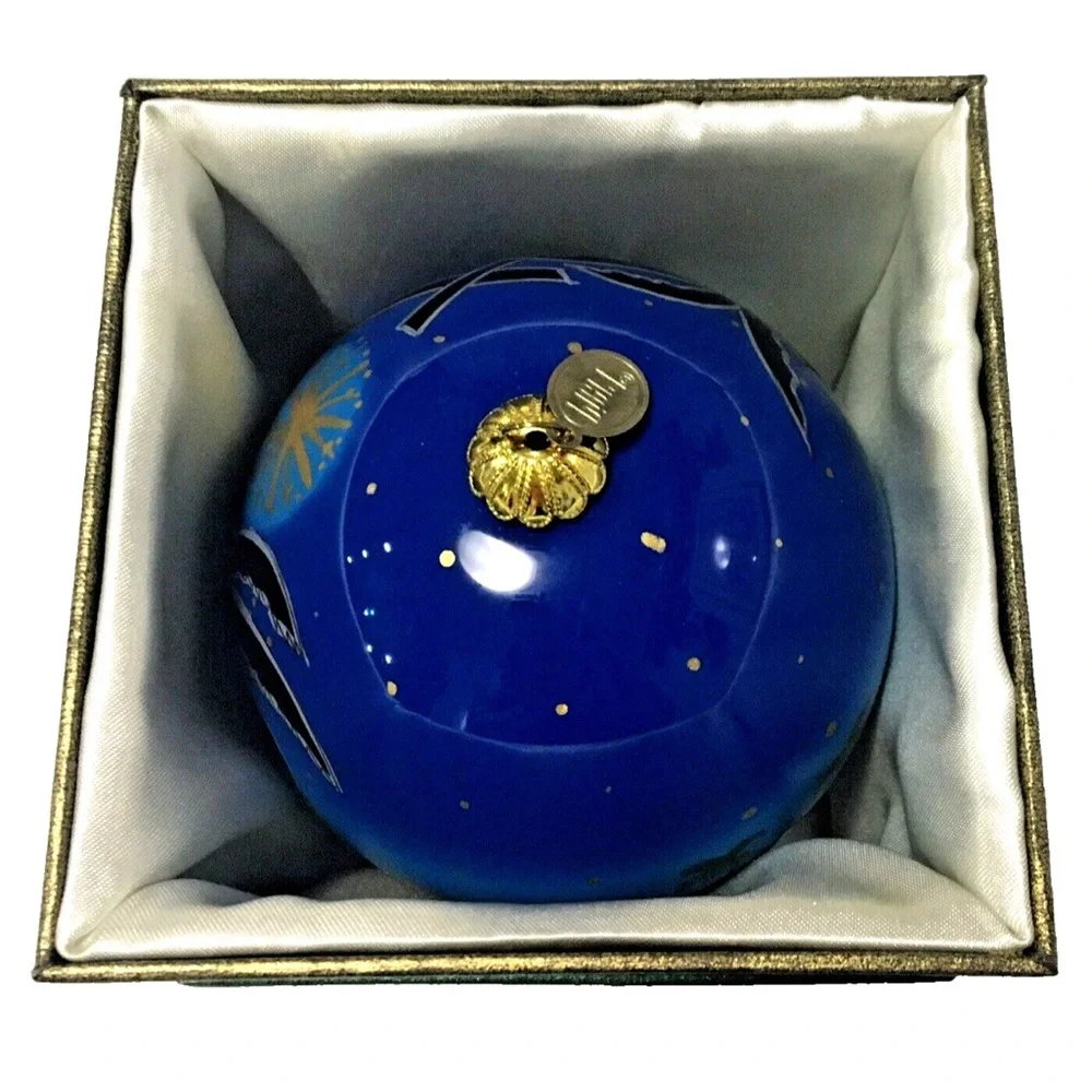 Pier 1 Imports Li Bien Nativity Jesus Christmas Ornament 2015 Hand Painted Large